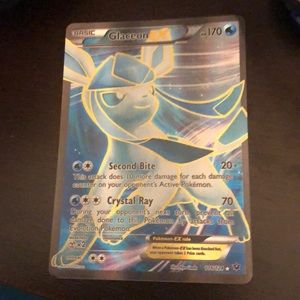 Glaceon full art EX Pokémon card
